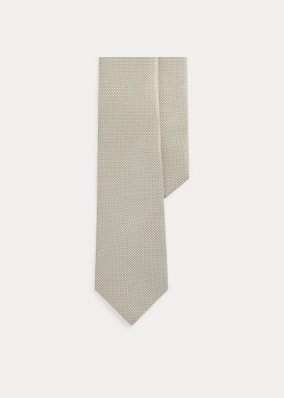 Men's Ralph Lauren Pin Dot Silk Foulard Ties | 914083AQK